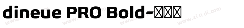 dineue PRO Bold字体转换